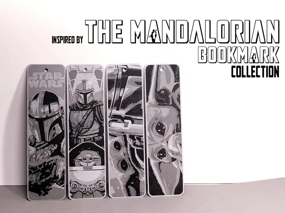 Inspired by The Mandalorian bookmark star wars by Danz HueForge model: Inspired by The Mandalorian bookmark star wars by Danz