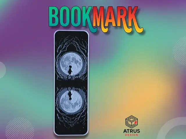 HueForge model: Coraline Bookmark by Atrus Design