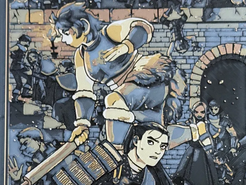 Delicious in Dungeon - Shuro by Pretty Okay Prints HueForge model: Delicious in Dungeon - Shuro by Pretty Okay Prints