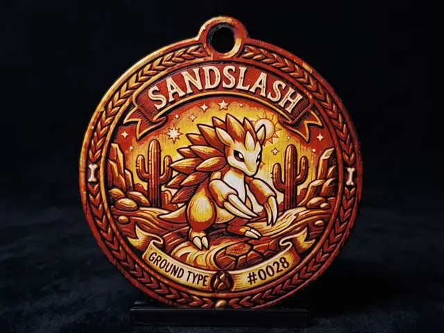 HueForge model: Sandslash #0028 - Pokemon Ornament by LED