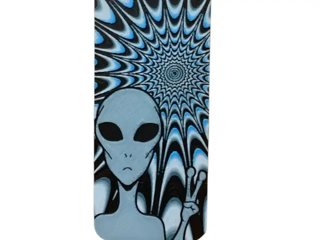 HueForge model: alien Bookmark by Morganja