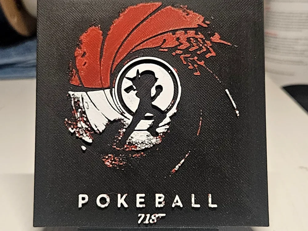 Pokeball 007 by Mano's 3d_Art HueForge model: Pokeball 007 by Mano's 3d_Art