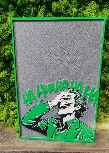 HueForge model: Joker Laugh by Garuda3D