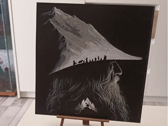 HueForge model: The Lord of the Rings - TLOTR Hueforge by 3DNesy