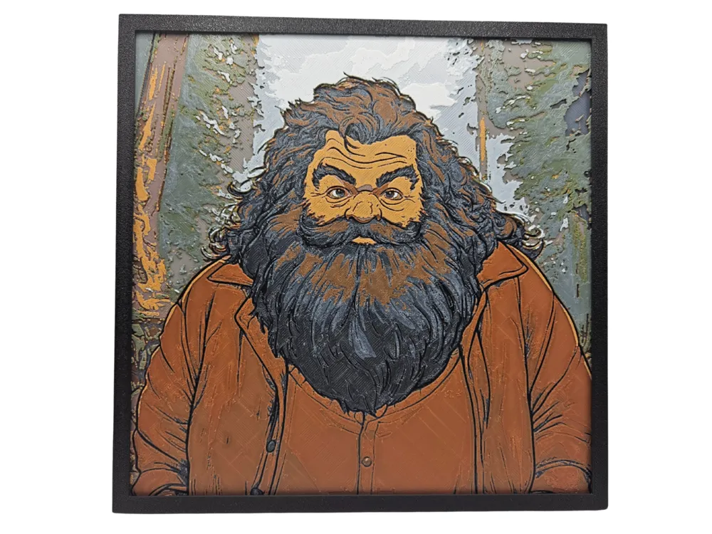 Hagrid by BusyKikiBee HueForge model: Hagrid by BusyKikiBee
