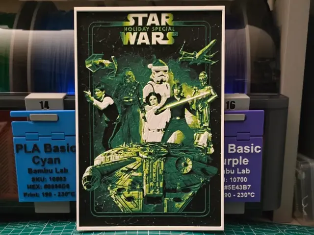 HueForge model: The Star Wars Holiday Special - Hueforge Art by Lumpy3D