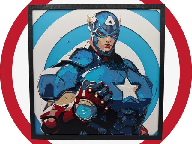 HueForge model: Captain America - Marvel Rivals by Canadian Gamer