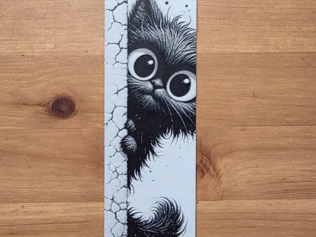 HueForge model: Cute Cat Bookmark by Morganja