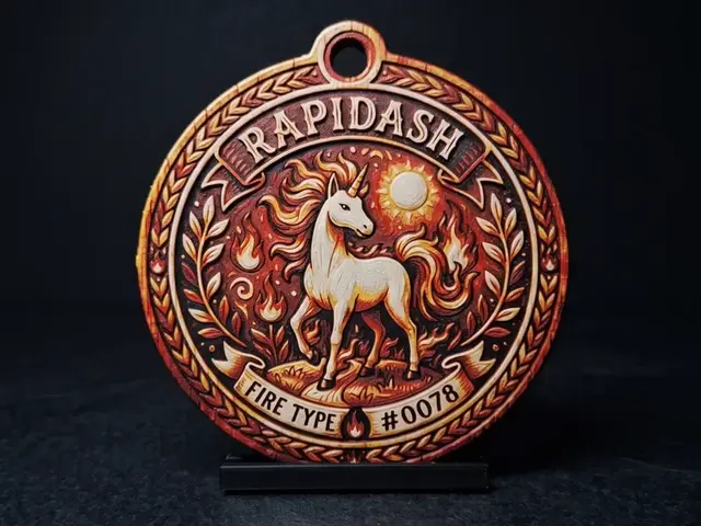 HueForge model: Rapidash #0078 - Pokemon Ornament by LED