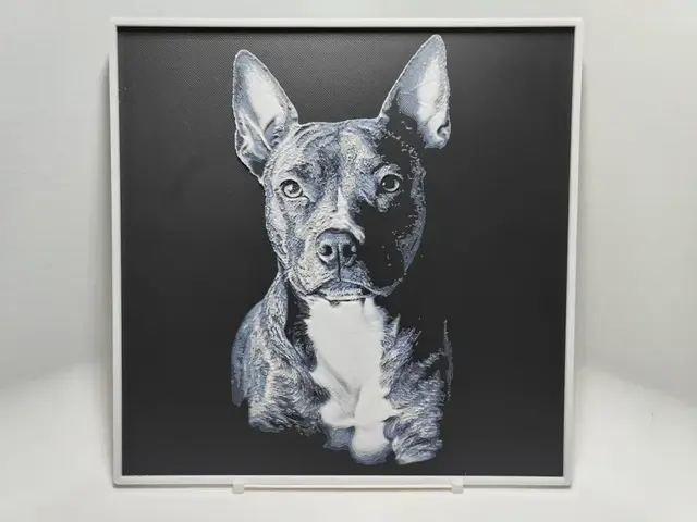HueForge model: American Staffordshire Terrier - Hueforge by BeaN