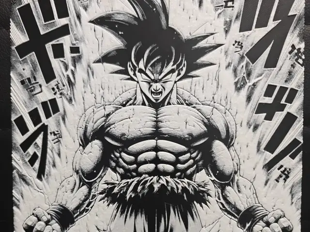 HueForge model: Goku Manga Style NO AMS REQUIRED by TheHueforgeLady