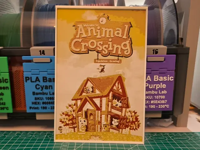 Animal Crossing Game Poster - Hueforge Art