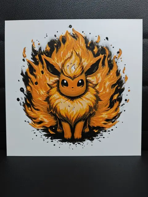 HueForge model: Flareon by TheHueforgeLady