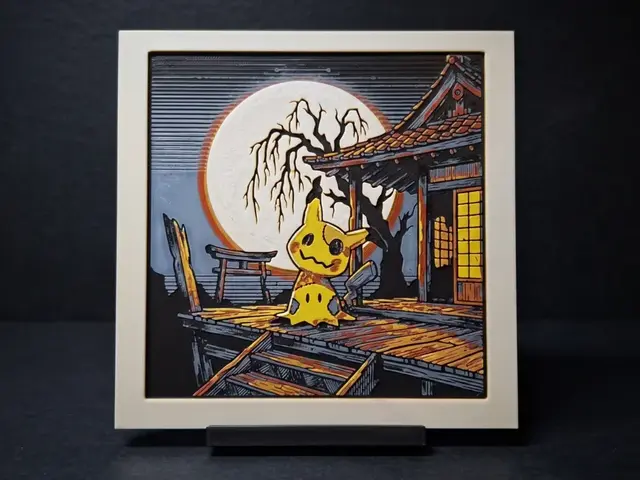 HueForge model: Mimikyu Moon - Hueforge by LED