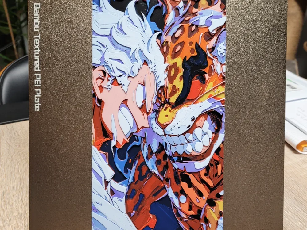 Luffy VS Rob Lucci - 132x235 by Vincent111 HueForge model: Luffy VS Rob Lucci - 132x235 by Vincent111