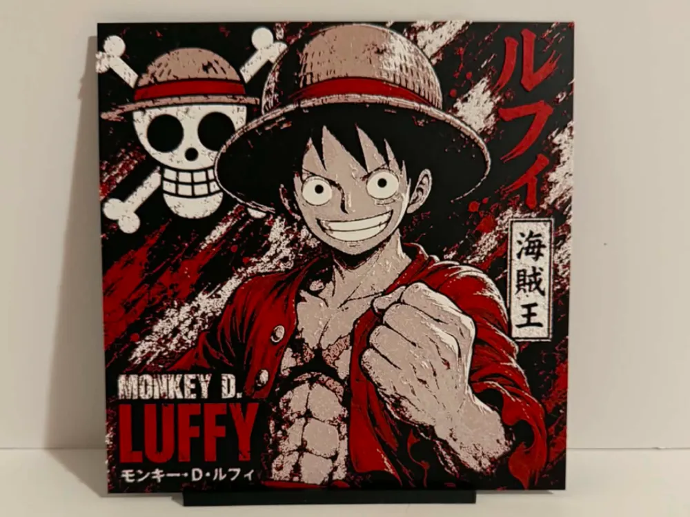 Monkey D Luffy Hueforge by Magnolia Crafts HueForge model: Monkey D Luffy Hueforge by Magnolia Crafts