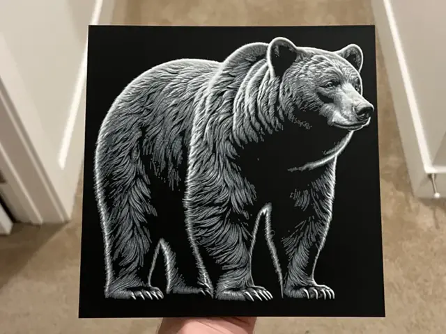 HueForge model: Black Bear Hueforge by RP47 Designs
