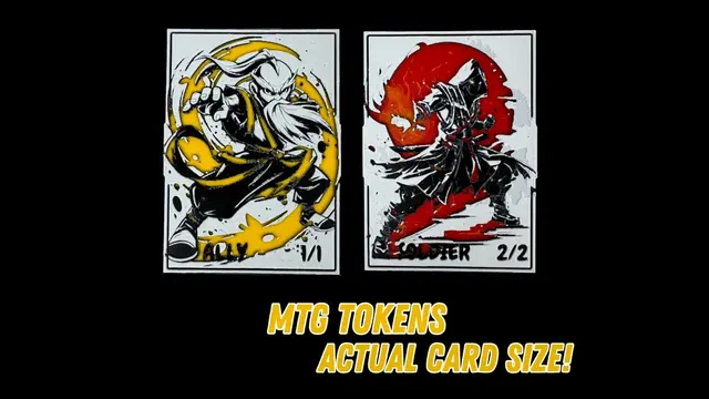 HueForge model: Ally and Solider - Magic the Gathering Tokens by Canadian Gamer