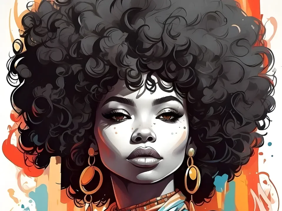 Urban African Queen_2 Hueforge by 3D Gallery Realm HueForge model: Urban African Queen_2 Hueforge by 3D Gallery Realm