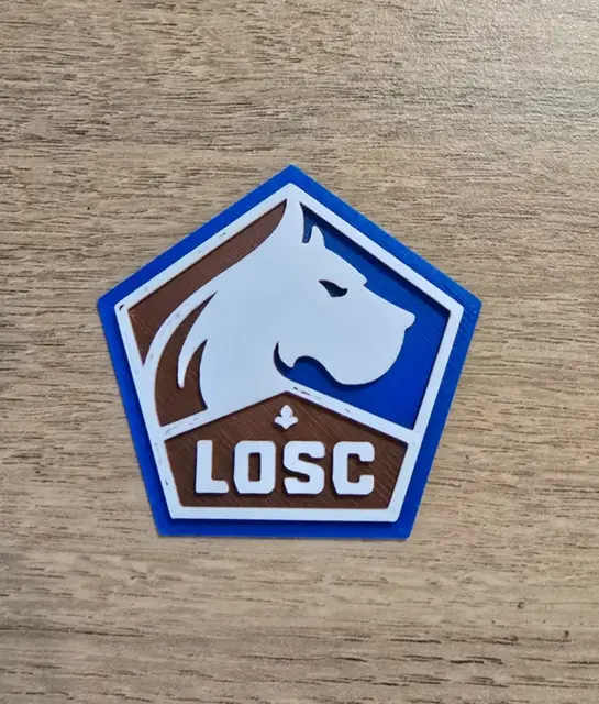 HueForge model: LOSC Lille Logo by Kactus Fpv