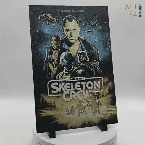 HueForge model: The skeleton crew poster - hueforge by Altf4-Formation