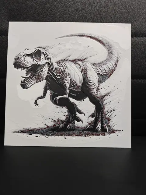 HueForge model: T-Rex by TheHueforgeLady