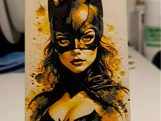 HueForge model: Batgirl oil painted by Mano's 3d_Art