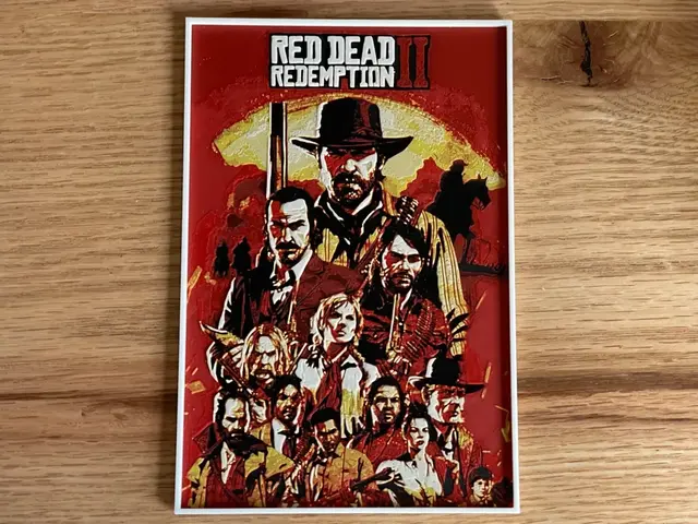 HueForge model: Red Dead Redemption 2 Hueforge Video Game Poster by NiiON