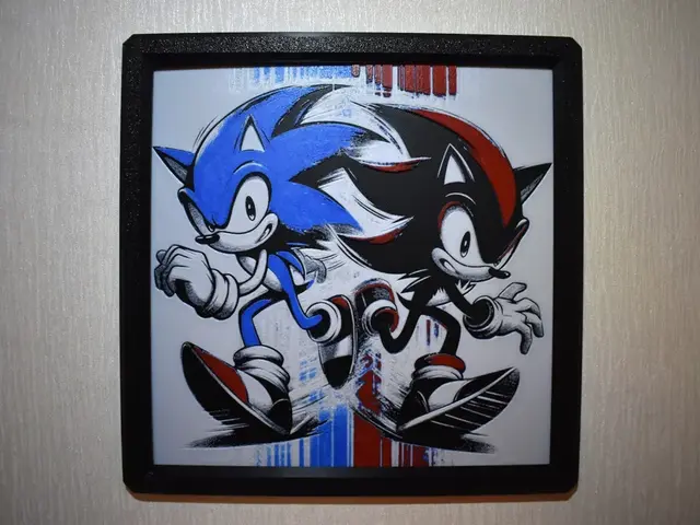 HueForge model: Sonic and Shadow Hueforge by Chris B