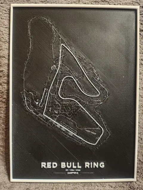 HueForge model: Red Bull Ring Circuit F1 - HueForge by keko