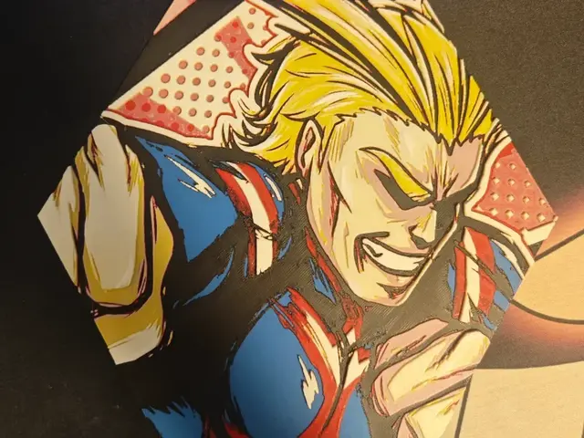 HueForge model: Hueforge All Might (My Hero Academia) modo panal by JGz3DMaker