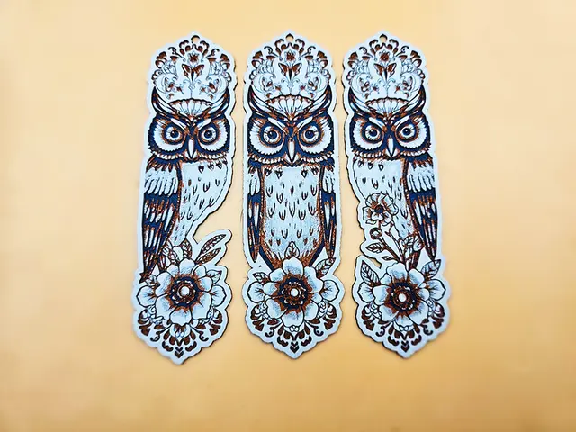 Ornate Owl Bookmarks - Hueforge - 4 Colors
