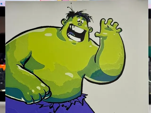 HueForge model: Hulk Toddler Hueforge by Strata Prints