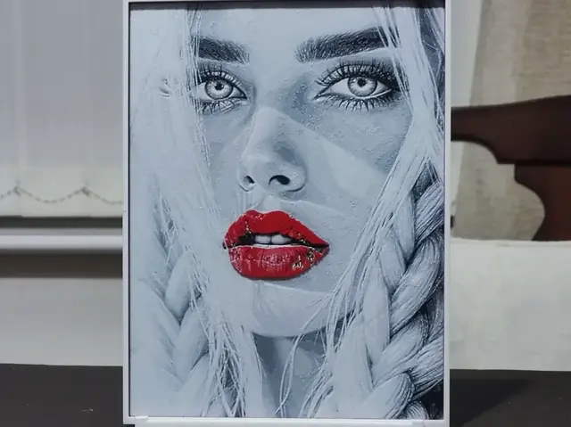 HueForge model: Ruby Lips - HueForge 3 Color by BoDad