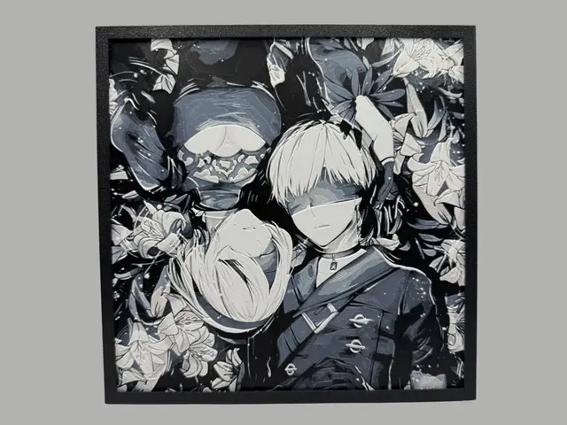 HueForge model: 2B and 9S - NieR: Automata #2 by Canadian Gamer