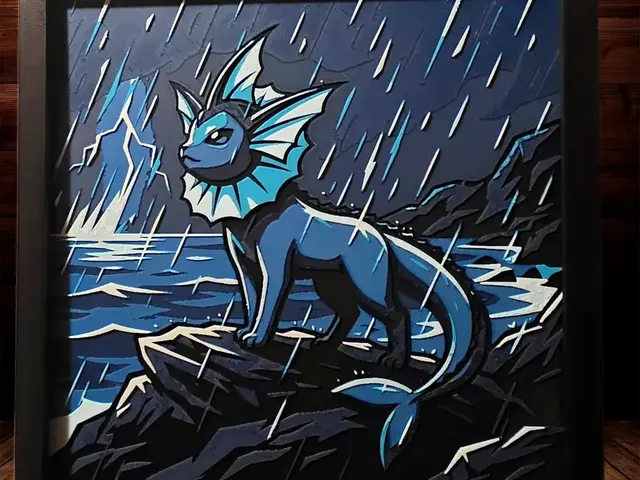 HueForge model: Vaporeon - Eeveelutions Series - Pokemon pt3 by Side Quest Hues