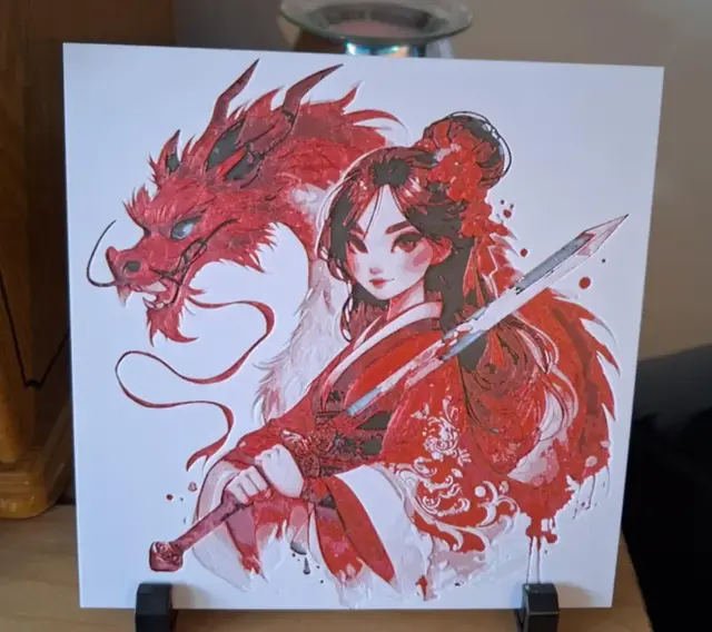 HueForge model: Mulan - Hueforge - 4 colours by 3dGlow