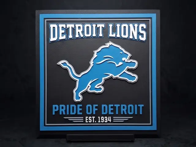HueForge model: Detroit Lions Logo - Wall Art by LED
