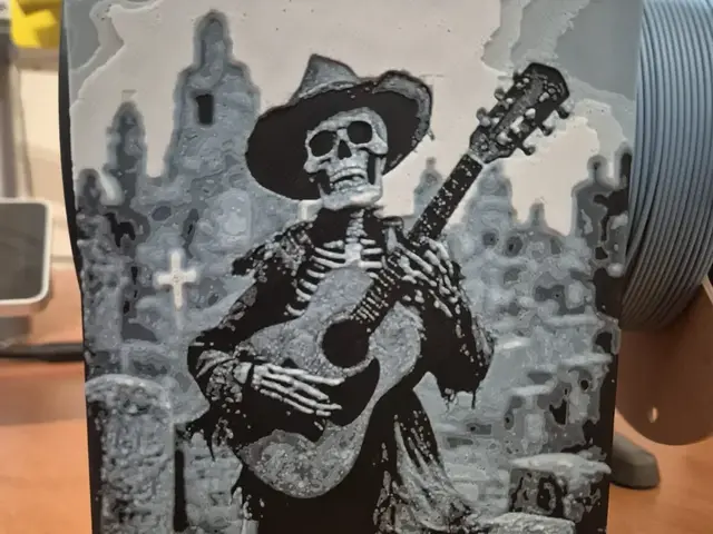 HueForge model: skelly guitar hueforge 1 by Buntsta