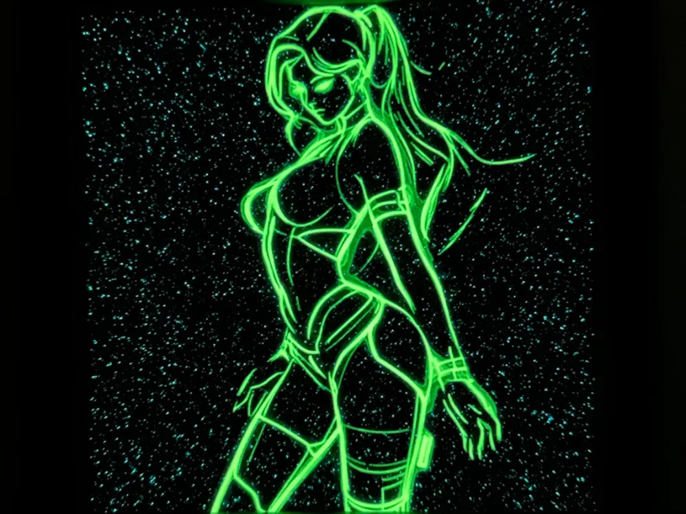Glow in the Dark Silhouette Hueforge 1 by Hey Ben HueForge model: Glow in the Dark Silhouette Hueforge 1 by Hey Ben