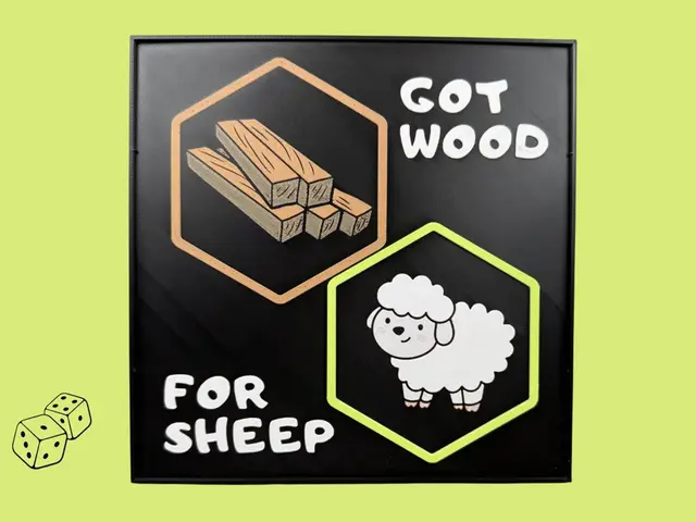 HueForge model: Got Wood For Sheep? - Catan Sign by Canadian Gamer