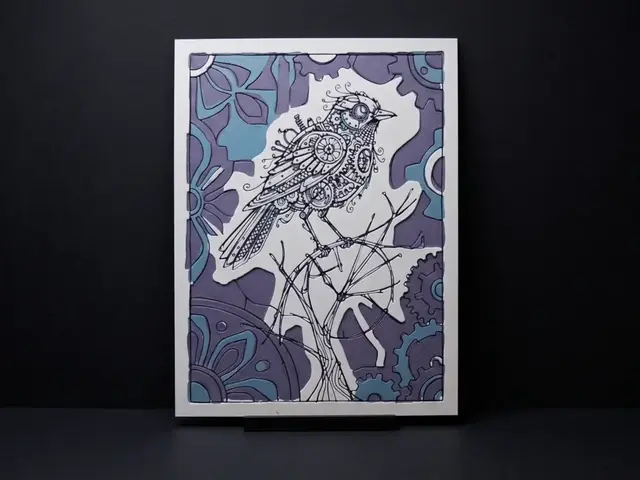 HueForge model: Mechanical Bird - Hueforge Wall Art by LED