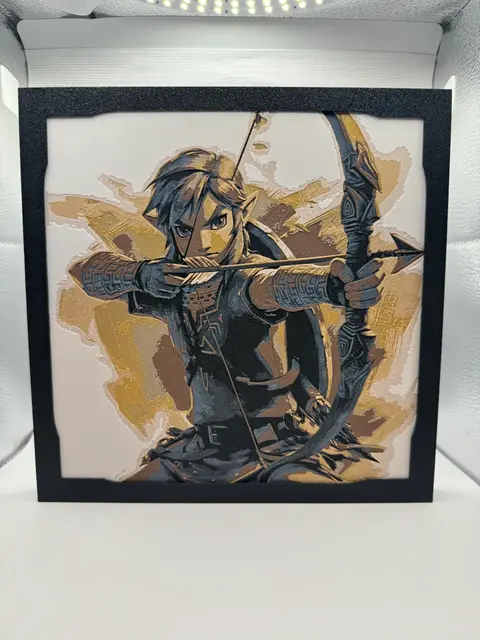 HueForge model: Legend of Zelda - Archer Link - 6 Colour Hueforge by Canadian Gamer