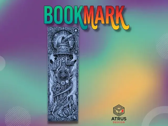 HueForge model: Steam Observatory Bookmark by Atrus Design