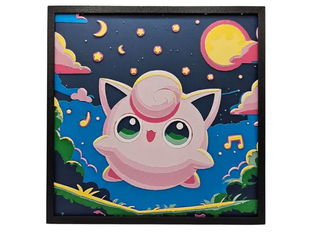 HueForge model: Jigglypuff's Lullaby by BusyKikiBee