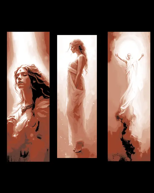 HueForge model: Artistic depictions of the woman figure - Set of bookmarks by BooneCo3d