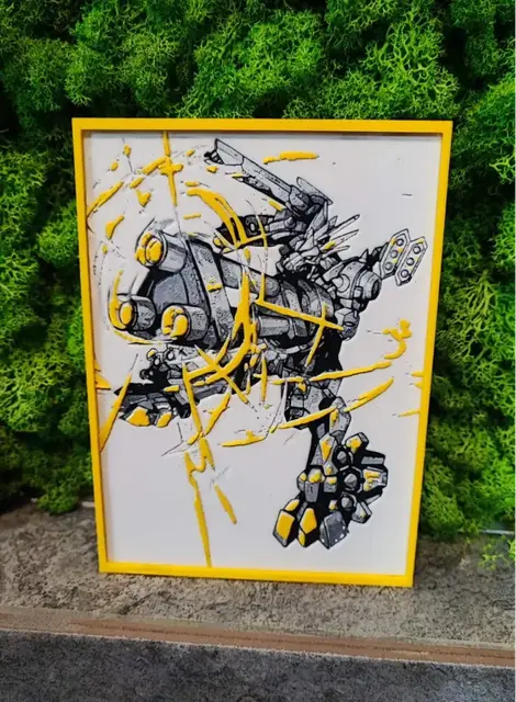 HueForge model: Digi Blast by Garuda3D