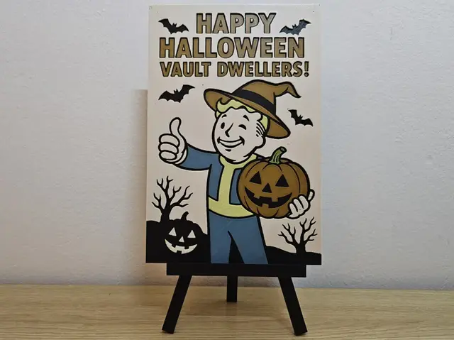 Fallout Vault Boy Happy Halloween Hueforge
