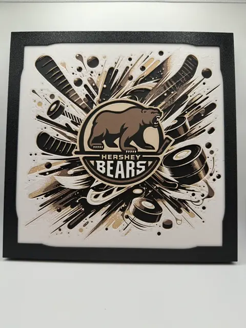 HueForge model: Hershey Bears - AHL Hueforge by Canadian Gamer