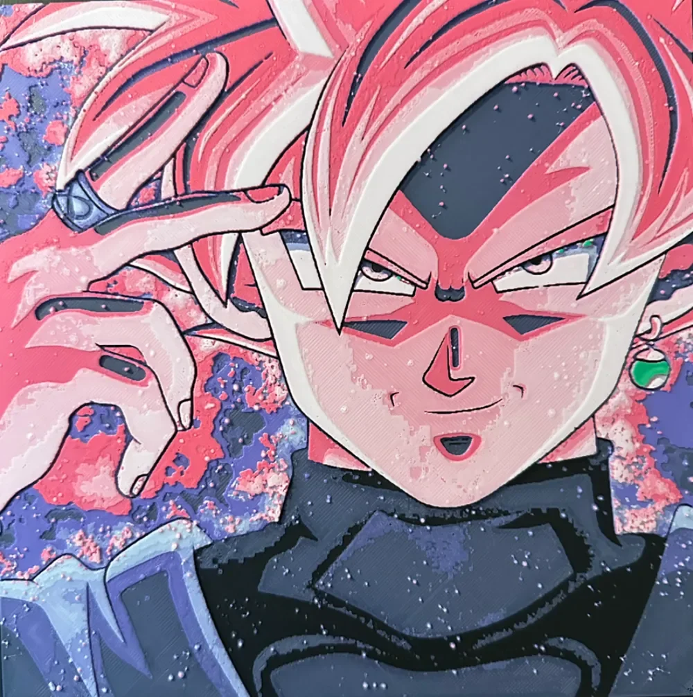 Goku Black SSJ Rose Hueforge by Hey Ben HueForge model: Goku Black SSJ Rose Hueforge by Hey Ben